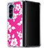 Pink and White Galaxy Z Fold5 5G Clear Case