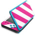 Pink and White Geometric Stripes Nintendo Skins