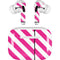 Pink and White Geometric Stripes AirPods Skins