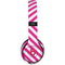 Pink and White Geometric Stripes Beats Solo 3 Wireless Skin