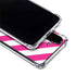 Pink and White Geometric Stripes Galaxy A36 5G Clear Case
