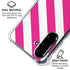 Pink and White Geometric Stripes Galaxy A36 5G Clear Case