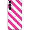 Pink and White Geometric Stripes Galaxy A55 5G Skin