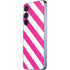 Pink and White Geometric Stripes Galaxy A55 5G Skin