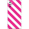 Pink and White Geometric Stripes Galaxy Note 10 Plus Skin