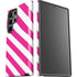 Pink and White Geometric Stripes Galaxy S23 Ultra Pro Case