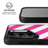 Pink and White Geometric Stripes Galaxy S25 Plus Kickstand Case
