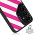 Pink and White Geometric Stripes Galaxy S25 Plus Kickstand Case