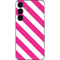 Pink and White Geometric Stripes Galaxy S24 Plus Skin