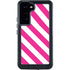 Pink and White Geometric Stripes Galaxy S24 Plus Waterproof Case