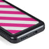 Pink and White Geometric Stripes Galaxy S24 Plus Waterproof Case