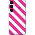 Pink and White Geometric Stripes Galaxy S24 Skin