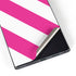 Pink and White Geometric Stripes Galaxy S24 Ultra Skin