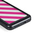Pink and White Geometric Stripes Galaxy S24 Waterproof Case