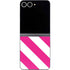 Pink and White Geometric Stripes Galaxy Z Flip6 Skin