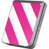 Pink and White Geometric Stripes Galaxy Z Flip6 Skin