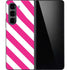 Pink and White Geometric Stripes Galaxy Z Fold5 5G Skin