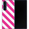 Pink and White Geometric Stripes Galaxy Z Fold6 Skin