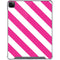 Pink and White Geometric Stripes iPad Cases