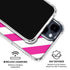 Pink and White Geometric Stripes iPhone 15 Clear Case
