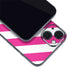 Pink and White Geometric Stripes iPhone 15 Skin