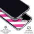 Pink and White Geometric Stripes iPhone 16 Plus Clear Case