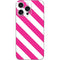 Pink and White Geometric Stripes iPhone 16 Pro Max Skin
