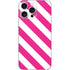 Pink and White Geometric Stripes iPhone 16 Pro Max Skin