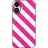Pink and White Geometric Stripes iPhone 16 Skin
