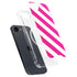 Pink and White Geometric Stripes iPhone 16e MagSafe Case