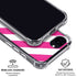 Pink and White Geometric Stripes iPhone 16e MagSafe Case