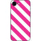 Pink and White Geometric Stripes iPhone 16e Skin
