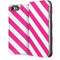 Pink and White Geometric Stripes iPhone 7 Folio Case