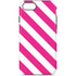 Pink and White Geometric Stripes iPhone Cases