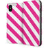 Pink and White Geometric Stripes iPhone 8 Folio Case