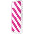 Pink and White Geometric Stripes iPhone XS Clear Case