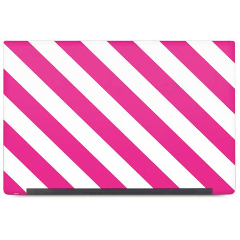 Pink and White Geometric Stripes Dell Latitude Skin