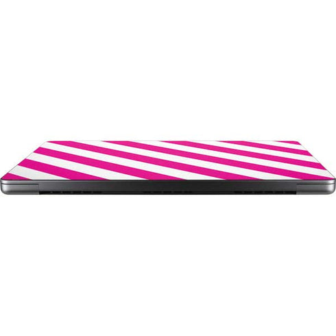 Pink and White Geometric Stripes Apple MacBook Pro 14-inch Skin