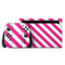 Pink and White Geometric Stripes Nintendo Switch 2 (2025) with Joy-Con Skin