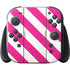 Pink and White Geometric Stripes Nintendo Switch 2 (2025) with Joy-Con Skin