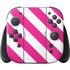 Pink and White Geometric Stripes Nintendo Skins