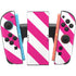 Pink and White Geometric Stripes Nintendo Switch 2 (2025) Joy-Con Controller Skin