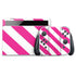 Pink and White Geometric Stripes Nintendo Skins