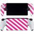 Pink and White Geometric Stripes PlayStation Portal Remote Player Skin