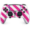 Pink and White Geometric Stripes PS5 DualSense Edge Pro Controller Skin