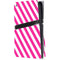 Pink and White Geometric Stripes PS5 Pro Disk Console Skin