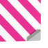 Pink and White Geometric Stripes PS5 Pro Disk Console Skin