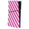 Pink and White Geometric Stripes PS5 Slim Digital Edition Console Skin