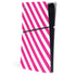 Pink and White Geometric Stripes PS5 Slim Digital Edition Console Skin