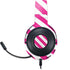 Pink and White Geometric Stripes Razer Kraken X Skin